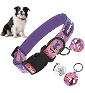 Anti-Lost Dog Collar with Smart QR ID Tag – Instant Scan to Contact Owner, No Battery No GPS Digi...