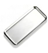 VCREATC Small Stainless Steel Tray, 8.7 Inch Rectangular Metal Tray for Bathroom Vanity Organizat...