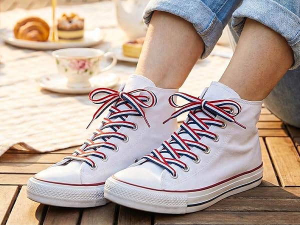 flag shoe laces