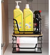 Stainless Steel Extra Large Trash Bag Dispenser for Kitchen Sink