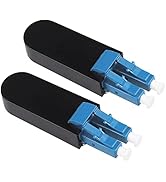 Eardion 2pcs LC/UPC Loopback Adapter, Single Mode Fiber Optic Loopback Adapter, LC/UPC Interface ...