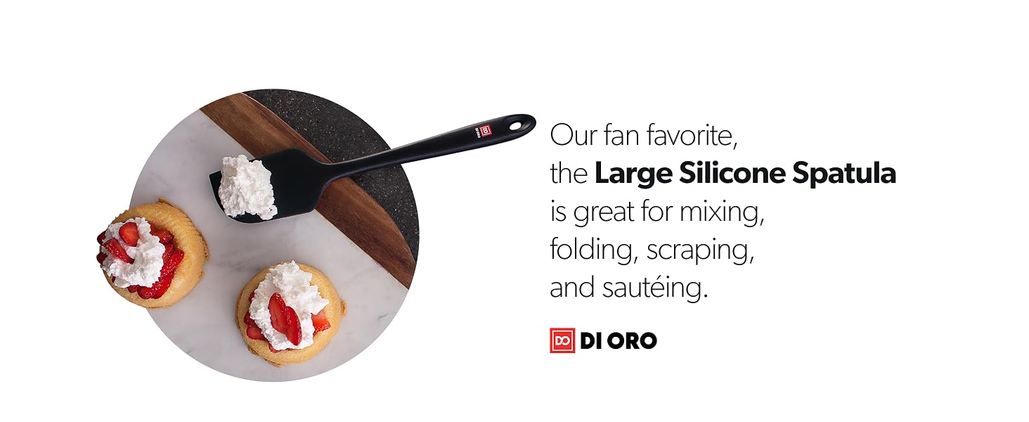 large silicone spatula mixing folding scraping sauteing