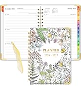 Daily Planner 2026-2027, 18 Month Planner with Tabs, January 2026 - June 2027 Weekly and Monthly ...