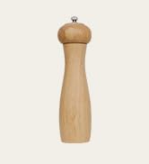 ManGotree Wooden Pepper Grinder, Adjustable Coarseness Pepper Mill, Refillable Manual Salt Grinde...