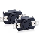 Muelnmey Locking Receptacle NEMA L14-30R 2PCS for Generators, Electrical Receptacle Twist Lock Wa...