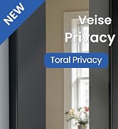 Veise Door Handle Privacy Door Levers, Wave Style Interior Door Knobs for Bedroom and Bathroom