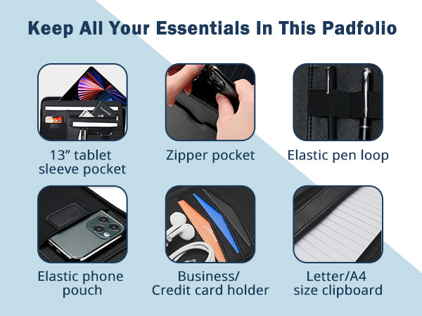 Keep All Your Essentials In This Padfolio