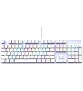 FOXXRAY HKM-88 Full-Size Mechanical Gaming Keyboard, Customizable Keys with Macro Support, RGB Ba...