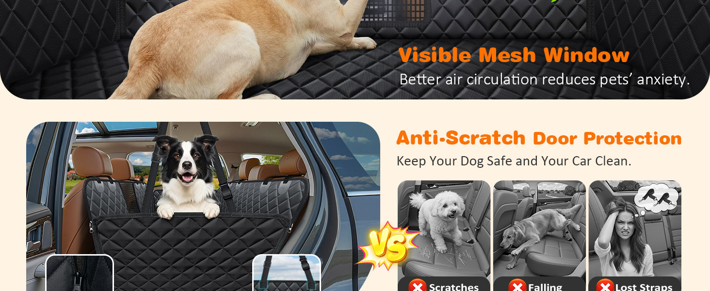back seat pet cover for dogs