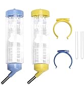 2PCS 8.45 oz No Drip Small Animal Water Bottle, Cage Water Bottles for Small Pet/Bunny/Ferret/Ham...