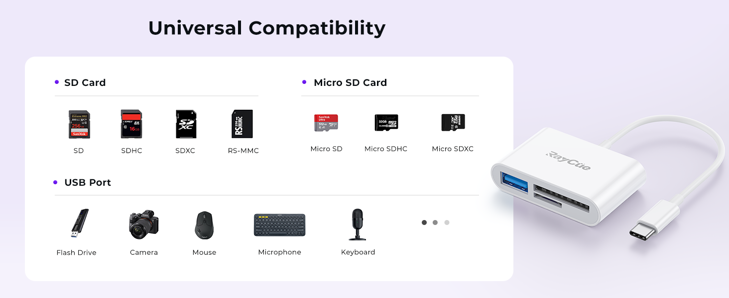 USB C to SD Card Reader