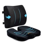 lumbar pillow seat cushion black