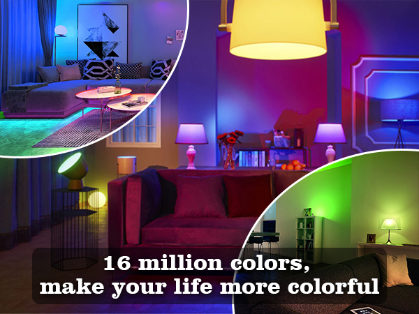 multicolor light bulb