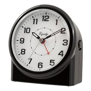 Equity, lacrosse, la crosse, analog alarm, backlight, night glow, lighted alarm, soft glow, quartz