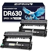 ZIPRINT 2-Pack Dr630 Drum Replacement for Brother DR 630 DR-630 HL-L2300D HL-L2340DW HL-L2320D MF...