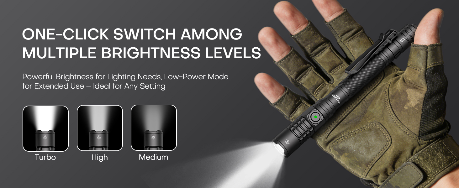 ONE-CLICK SWITCH AMONGMULTIPLE BRIGHTNESS LEVELS