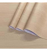BAYYA Extra Wide Wood Peel and Stick Wallpaper Light Oak Contact Paper Wood Grain Counter Top Vin...