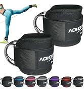 AOHO MOOON Ankle Strap for Cable Machine Attachments, Gym Accessories for Women and Men, Neoprene...