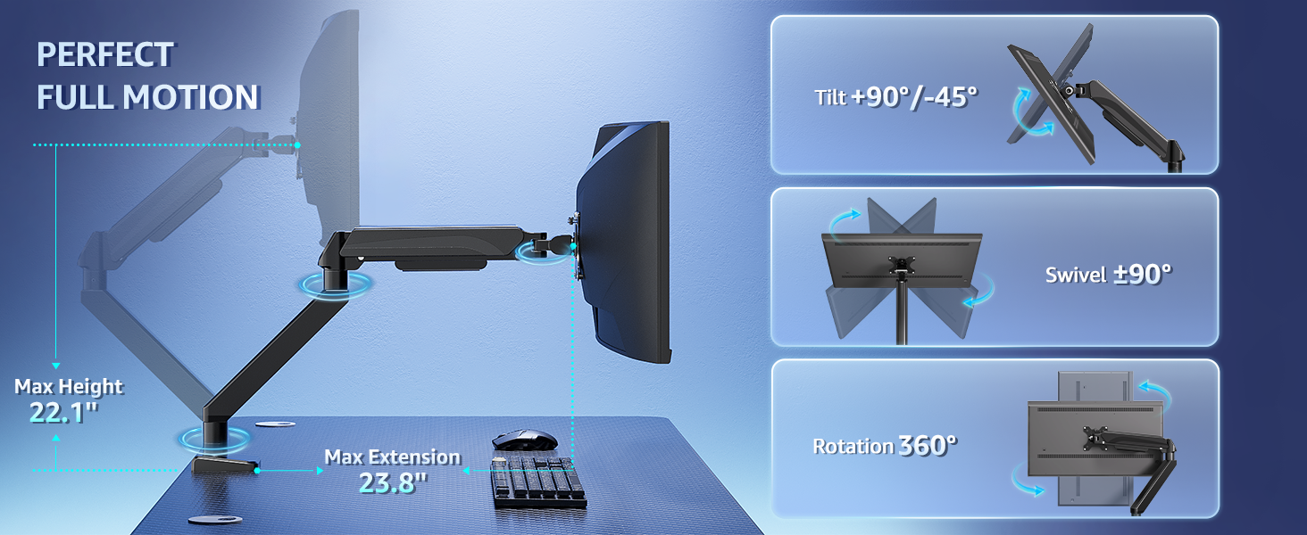 heavy duty monitor arm