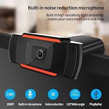 Webcam with noice reduction