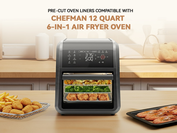 chefman air fryer parchment paper liners 12qt