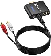 CAMWAY 4K@30Hz HDMI Audio Extractor for Fire TV Stick - HDMI toHDMI and 3.5mm AUX Stereo Audio Co...