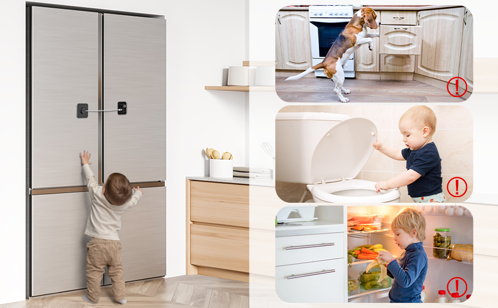 Safeguard your refrigerator against children and pets.