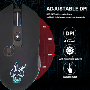 4 DPI Adjustable gaming wired mouse mouse with wire wited mouse cheap gaming mouse mouse pc