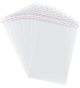 Morepack Self Sealing Cellophane Bags,7x10 Inches 200 Pcs Clear Resealable Cellophane Bags for Pa...