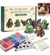 Kanroadi 3D Beaded Animal Kit,Beaded Animal Kit,Cute Animal Beading Craft Set,Handmade Bead Art M...