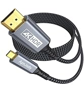 ApoJodly Micro HDMI to HDMI Cable 10FT, 4K@60Hz HDMI to Micro HDMI Cable High Speed Micro HDMI Ny...