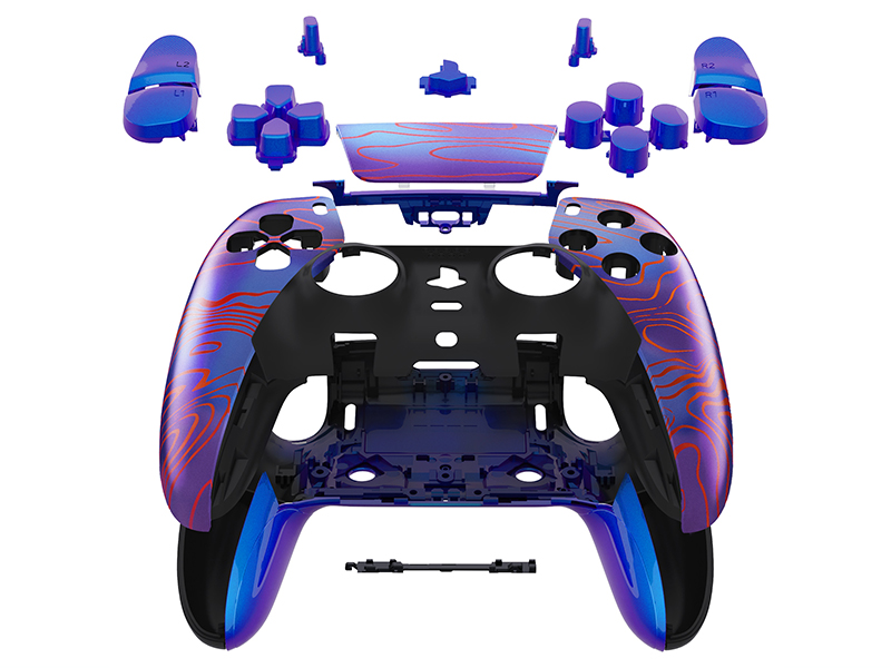 eXtremeRate Full Set Shell Buttons Touchpad Cover for PS5 Edge Controller Replacement Shell Plates