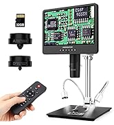 Andonstar AD249S-M 10.1 Inch HDMI Digital Coin Microscope 2000x for Adults, 3 Lens 2160P UHD Vide...