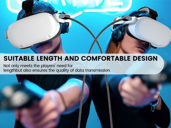 oculus quest 2 charger cord type c stream link cable braided charger for vr guest 3 link cable