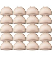 Teenitor Wig Cap, Nylon Wig Caps, 20Pcs Stocking Wig Caps for Women Nude