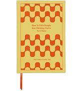 DesignWorks Ink How To Trick People Journal, Vintage Book-Inspired Hardcover Notebook with 240 Li...
