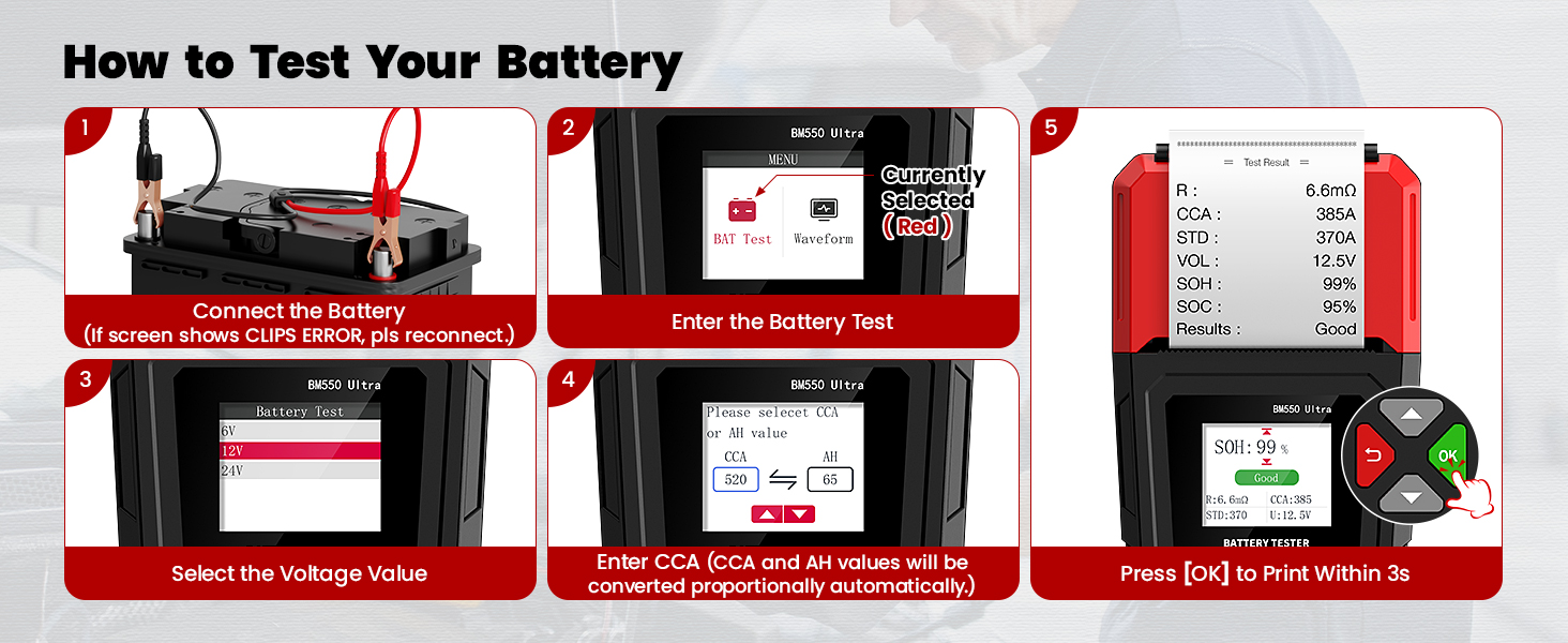 car battery tester