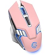 Wireless Mouse Bluetooth, Silent Rechargeable Multi-Device Mouse, BT5.0/3.0 and USB Cordless Comp...