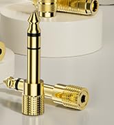 DigitConvert Headphone Adapter 6.35mm (1/4 Inch) Male to 3.5mm (1/8 Inch) Female and 3.5 mm Male ...