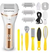 Electric Foot Callus Remover, Rechargeable Electric Callus Remover for Feet with 3 Speed, 9 in 1 ...