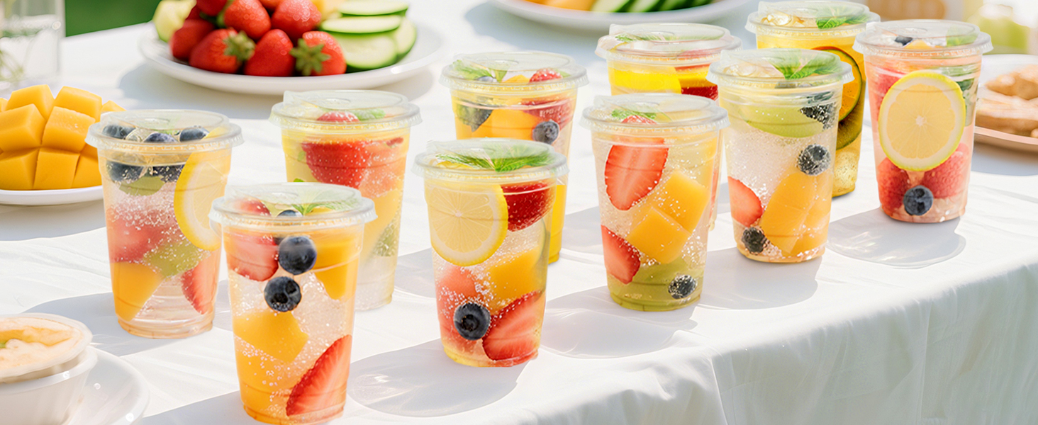 Plastic Cups with Lids