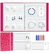 17Dec Large Transparent Jewelry Storage Book with 300 Pockets and 50 Jewelry Pouches,Travel Jewel...