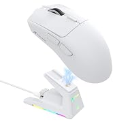 ATTACK SHARK X1 Ultralight Wireless Gaming Mouse with Magnetic RGB Charging Dock,PixArt PAW3395 P...
