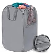 HOUSE AGAIN Upgraded Pop Up Hampers for Laundry, Collapsible Laundry Basket with Durable Handles ...