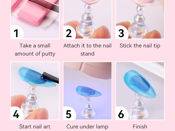 nail art holder fake nail stand nail holder for hammering