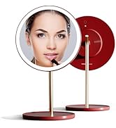 TOUCHBeauty Lighted Makeup Mirror, 8”Auto Comfortable Lighting with HD Mirror, Rechargeable Makeu...