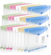 11-Hole Binder Pockets, Fits Letter / A4 Size for 2/3/4 Ring Binder, 30 Pack Plastic Expanding Fi...