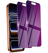 Ifaeveus 2 Pack Privacy Screen Protector for iPhone 17 Pro Tempered Glass 6.3'' Private Saver Ant...