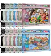 12 Pack Mesh Zipper Pouch Bags, Double-Layer Nylon Puzzle Storage Bags, Breathable See Through Zi...