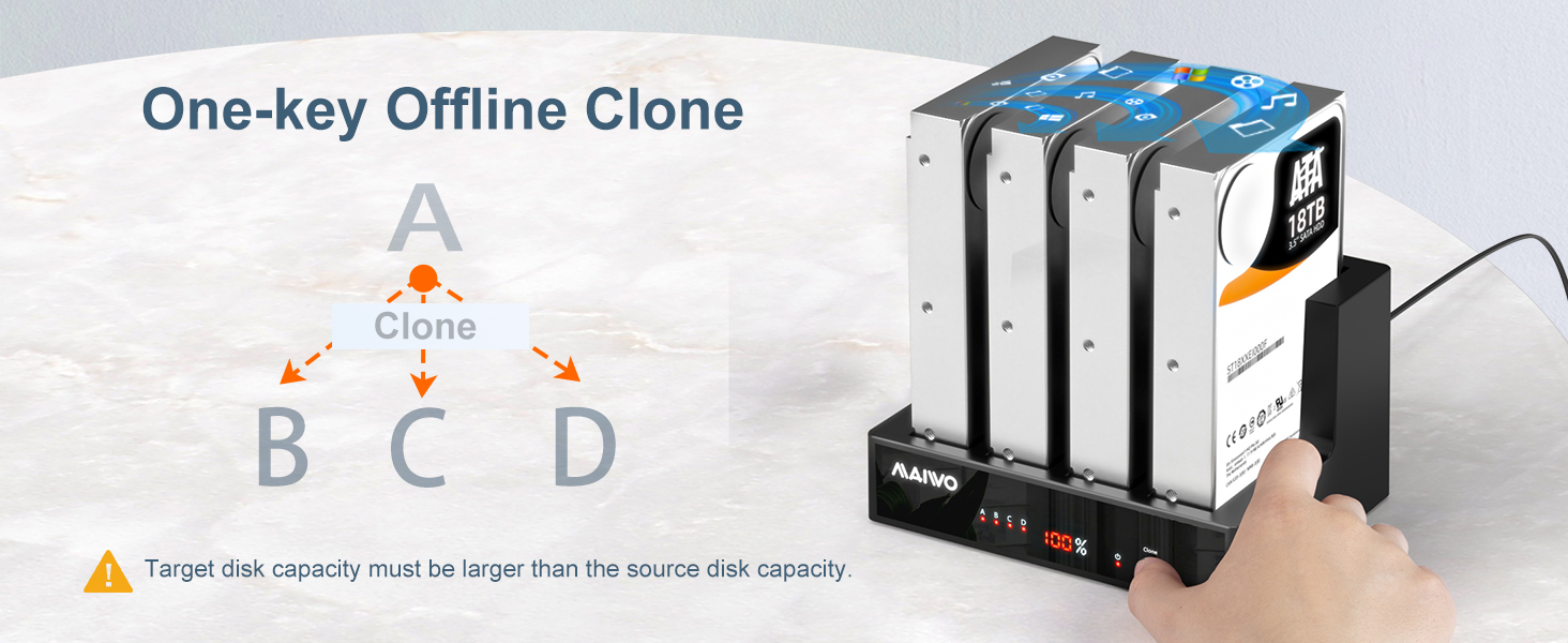 4 bay 2.5 3.5 sata hard drive docking station cloner duplicator